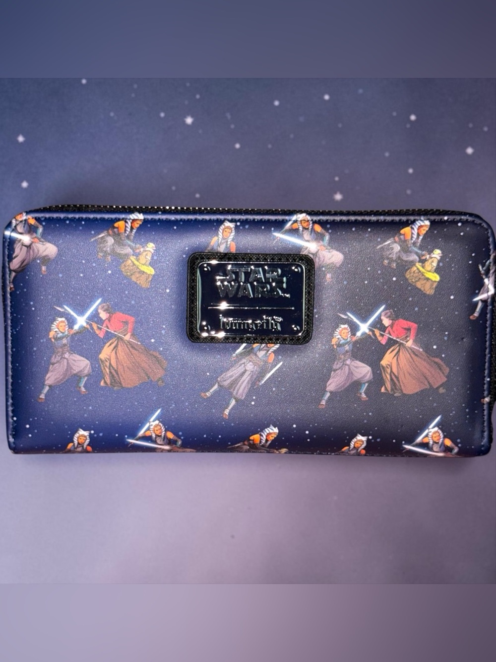 Loungefly Star Wars Ahsoka Tano AOP Zip Wallet